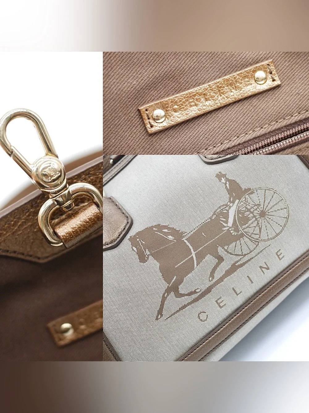 🍓CELINE Shopping Medium Canvas Bag